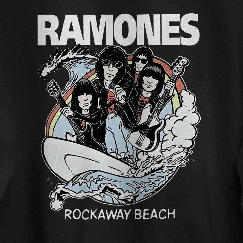 Ramones Rockaway Beach Punk Rock Band Tour Concert Streetwear Music Sweatshirt - Picture 2 of 5